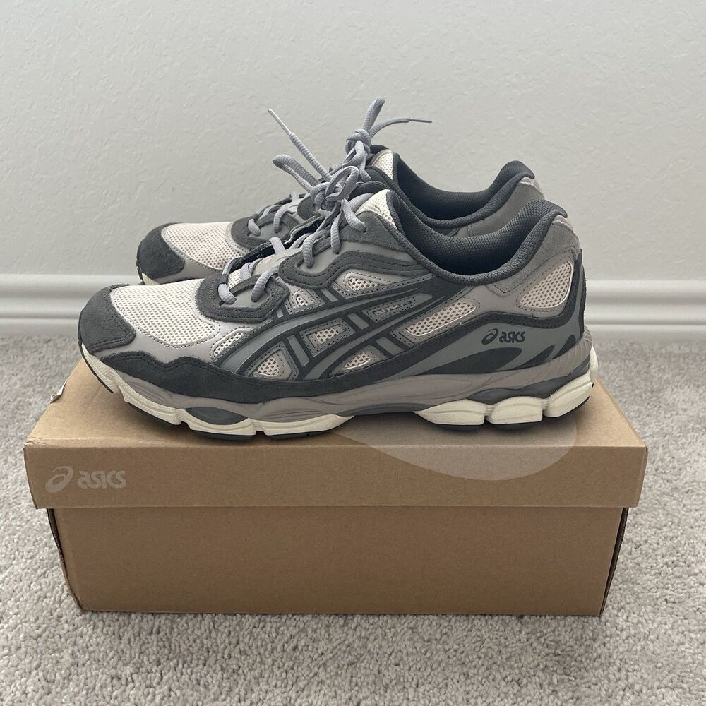 Asics Gel NYC Oatmeal Obsidian Grey 1201A789-250 US Men's 11 Worn Twice Only